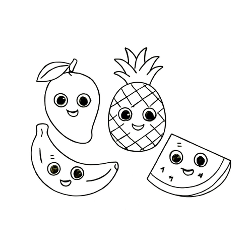 Tập tô màu hoa quả cho bé sáng tạo và học vui 2025