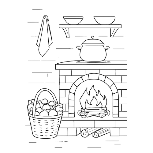 Tô màu nhà bếp cho bé sáng tạo đáng yêu 2025