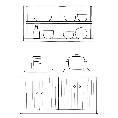 Tô màu nhà bếp cho bé sáng tạo đáng yêu 2025