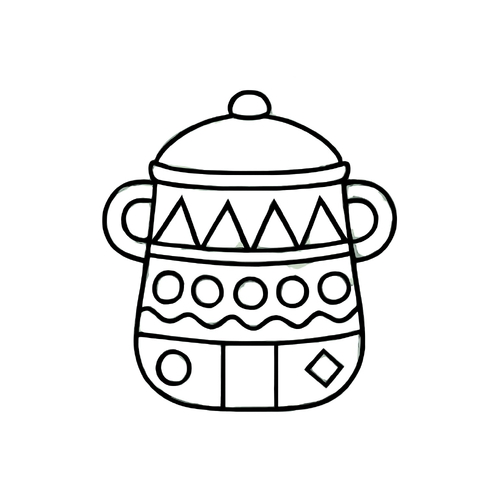 Tô màu cái nồi cho bé sáng tạo vui học 2025