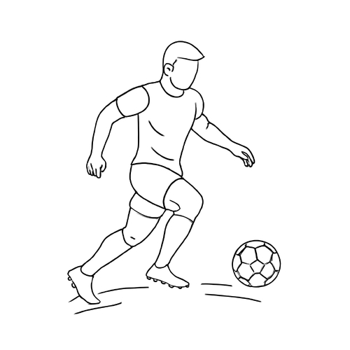 Tô màu cầu thủ bóng đá cho bé sáng tạo 2025