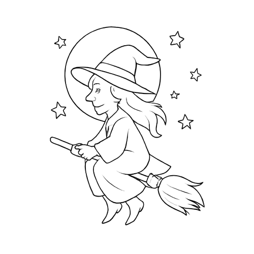 Tô màu phù thủy cho bé sáng tạo phép thuật 2025