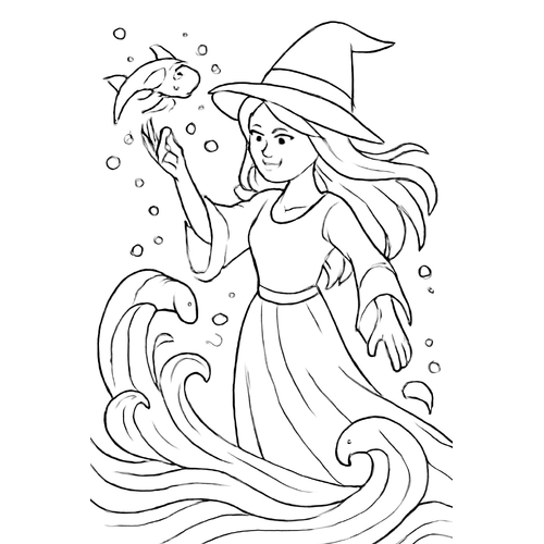 Tô màu phù thủy cho bé sáng tạo phép thuật 2025