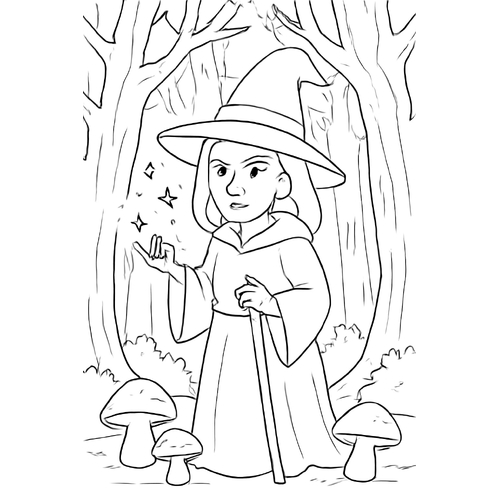 Tô màu phù thủy cho bé sáng tạo phép thuật 2025