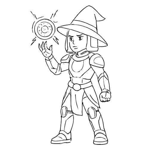Tô màu phù thủy cho bé sáng tạo phép thuật 2025