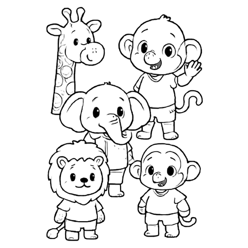 Tô màu sở thú cho bé khám phá thế giới động vật 2025