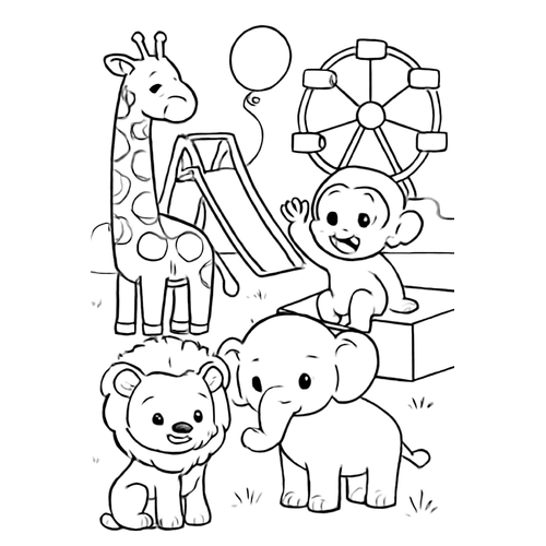 Tô màu sở thú cho bé khám phá thế giới động vật 2025