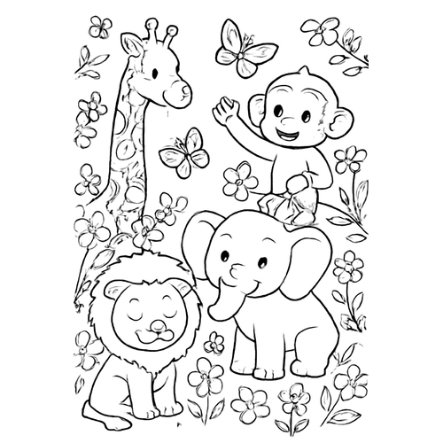 Tô màu sở thú cho bé khám phá thế giới động vật 2025