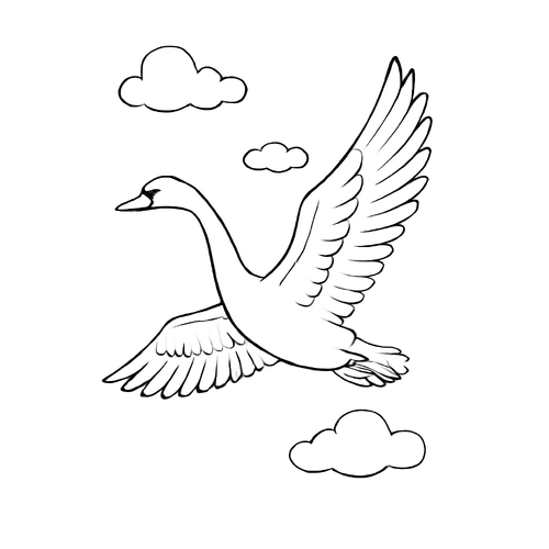 Tranh tô màu thiên nga cho bé đẹp nhất 2025