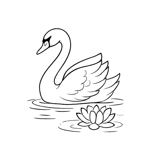 Tranh tô màu thiên nga cho bé đẹp nhất 2025