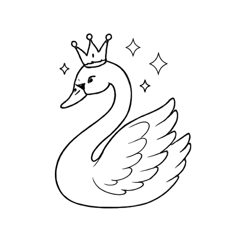 Tranh tô màu thiên nga cho bé đẹp nhất 2025