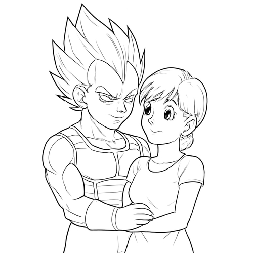 Tranh tô màu Vegeta cho bé cực ngầu đẹp nhất 2025