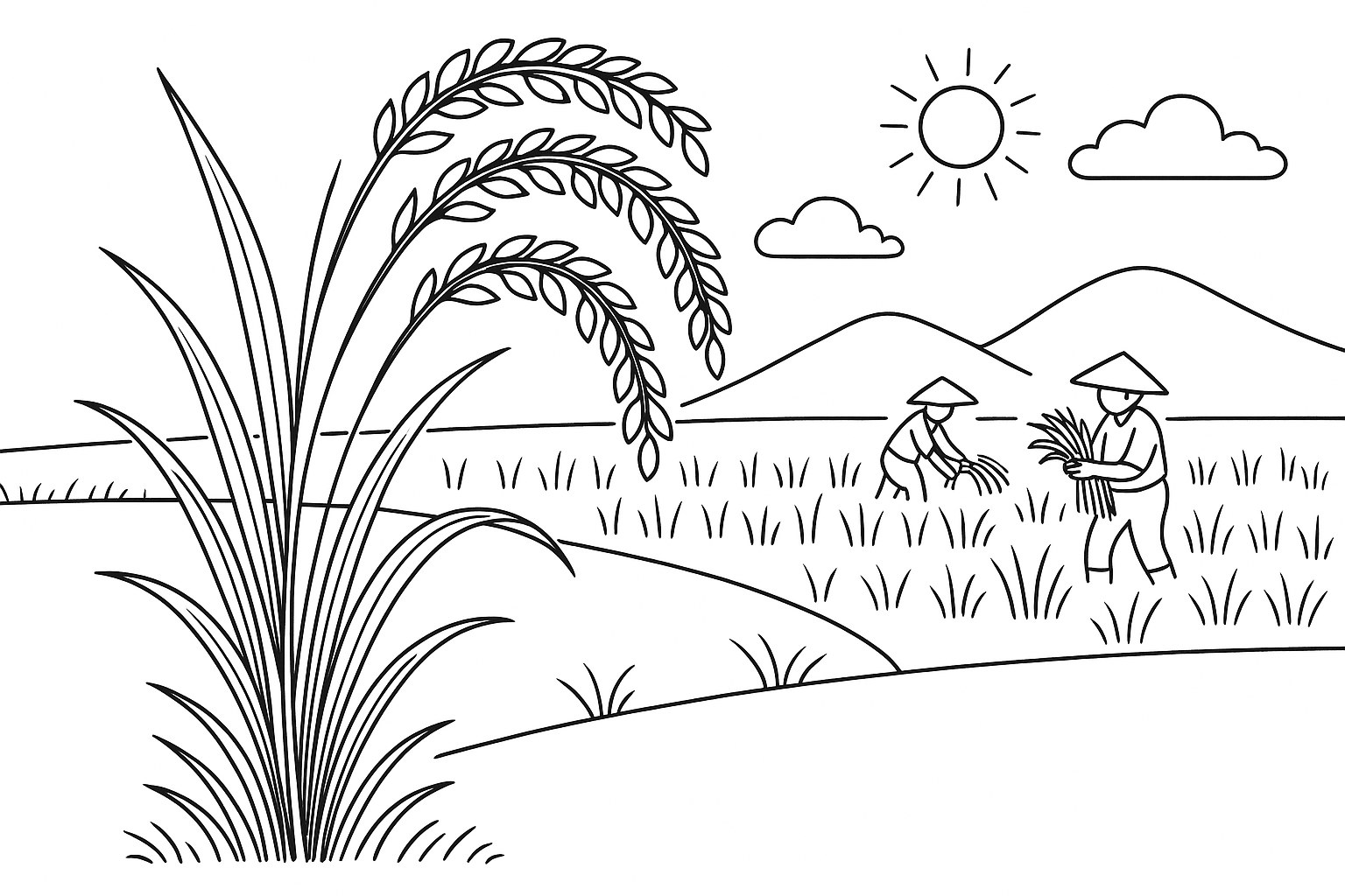 Phong cách phong cảnh mùa gặt