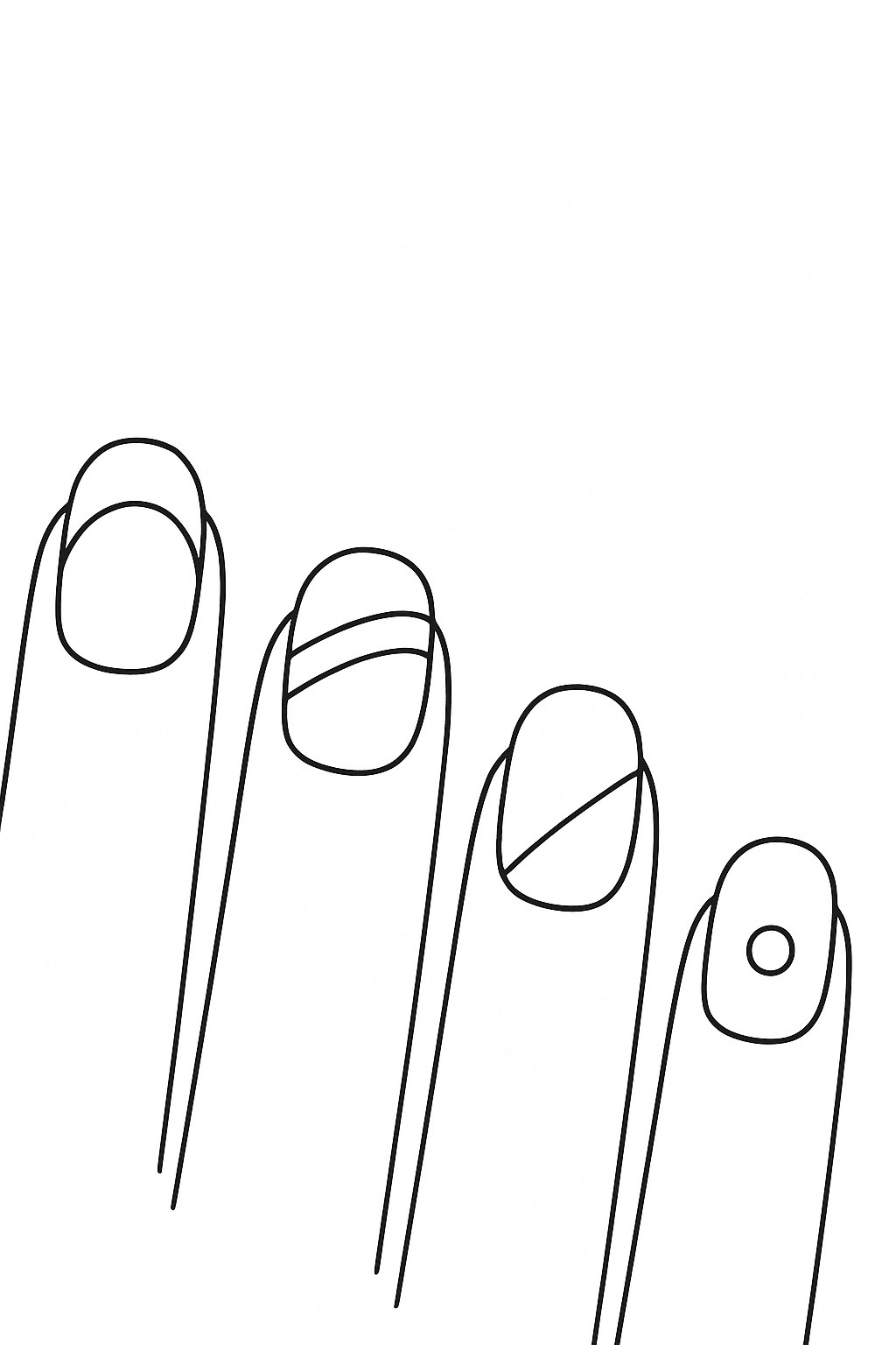 Tranh tô màu móng tay phong cách Hàn Quốc