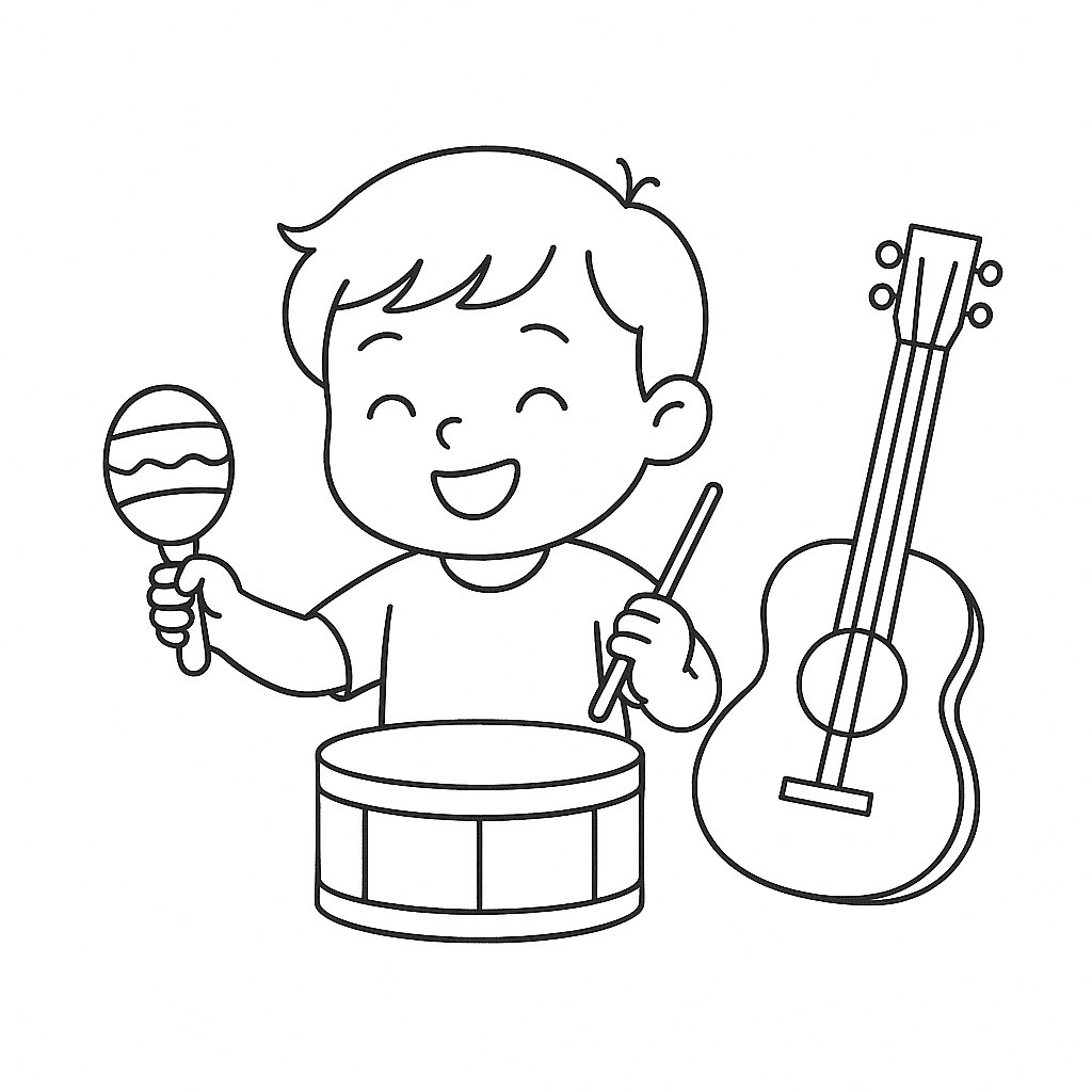 Xắc xô nhạc công nhí