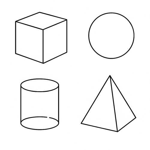 Các loại hình học cho bé tô màu sáng tạo 2025