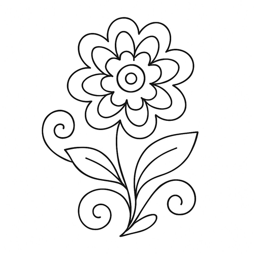 Tranh tô màu về các loài hoa cho bé 2025 đẹp và dễ thương