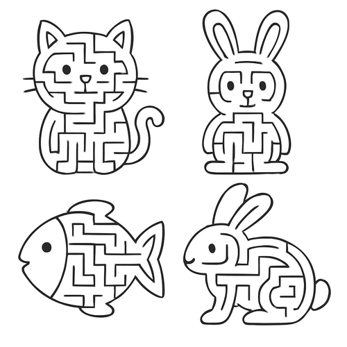 Tranh tô màu mê cung cho bé sáng tạo nhất 2025