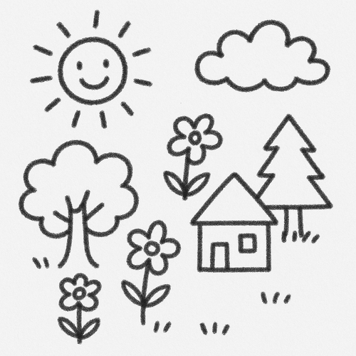 Tranh tô màu Pen 10 cho bé 2025 – Hình tô màu PDF đẹp