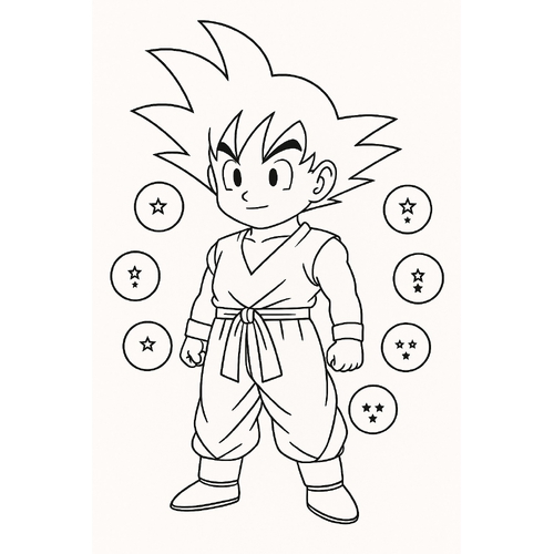 7 viên ngọc rồng tô màu cho bé sáng tạo vui học 2025