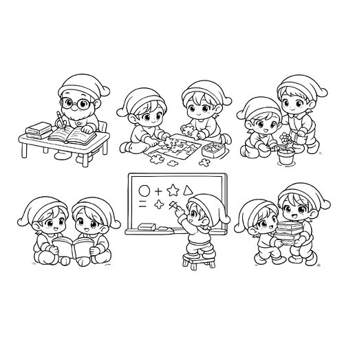 Tranh tô màu bảy chú lùn cho bé đẹp nhất 2025