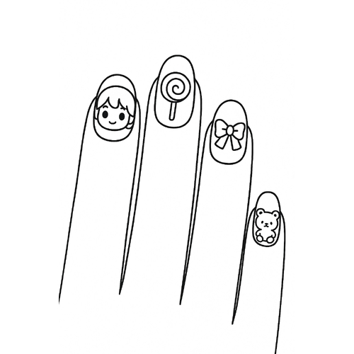 Tranh tô màu móng tay cho bé đẹp sáng tạo nhất 2025