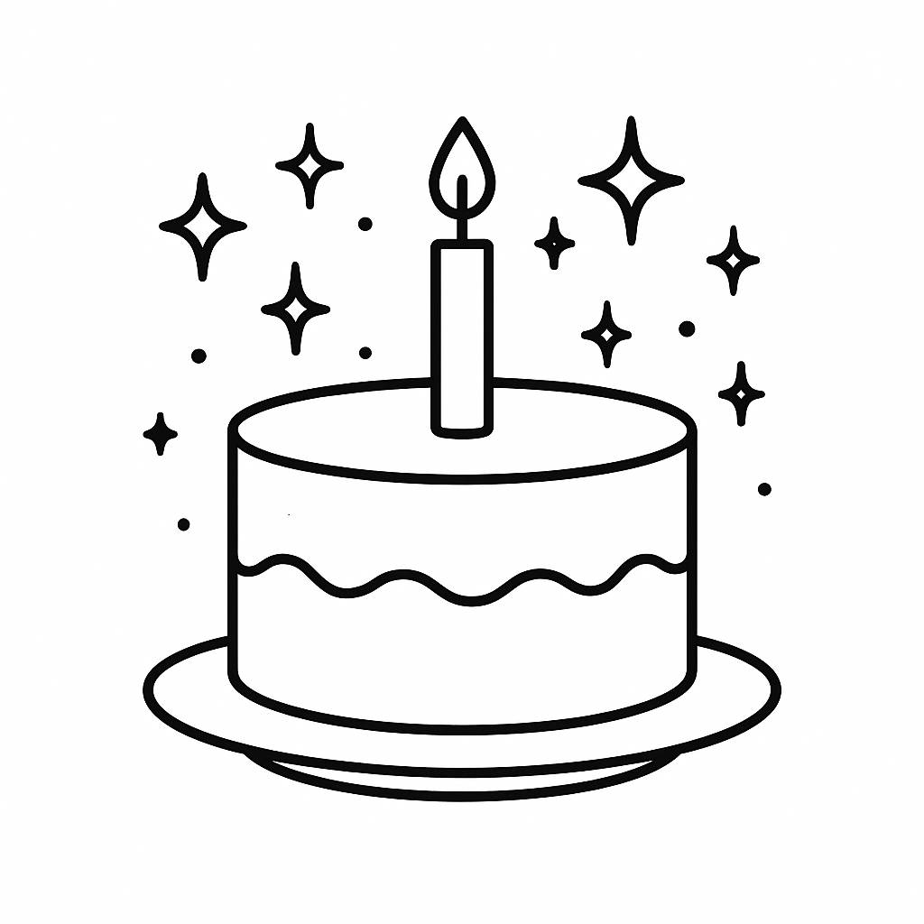 Bánh sinh nhật ánh kim