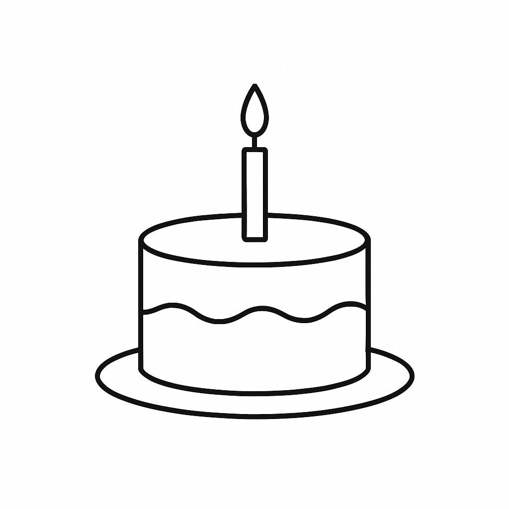 Bánh sinh nhật minimal