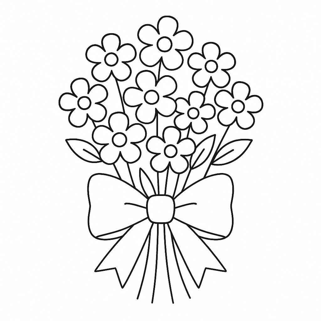 Bó hoa dễ thương