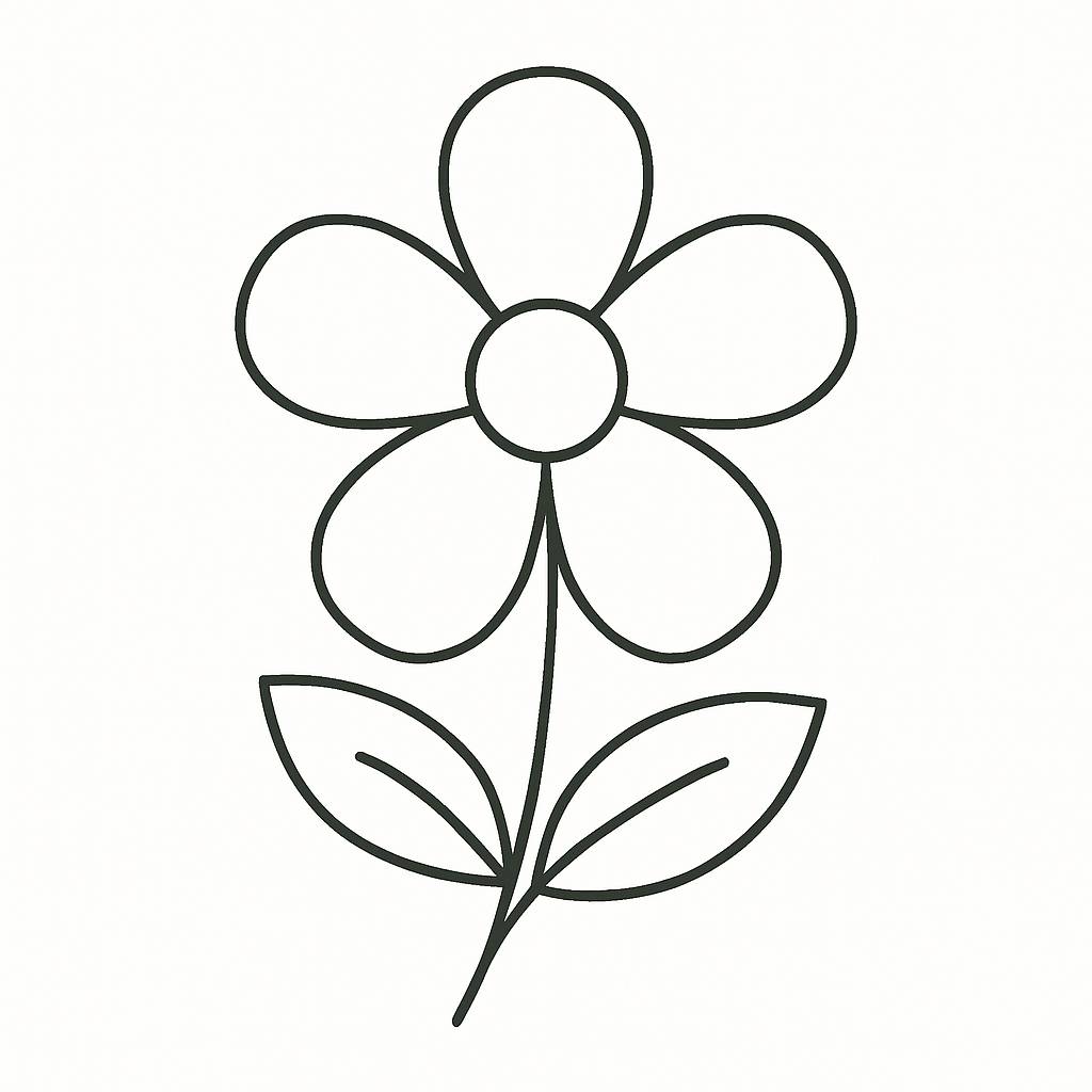 Bông hoa 5 cánh cổ điển