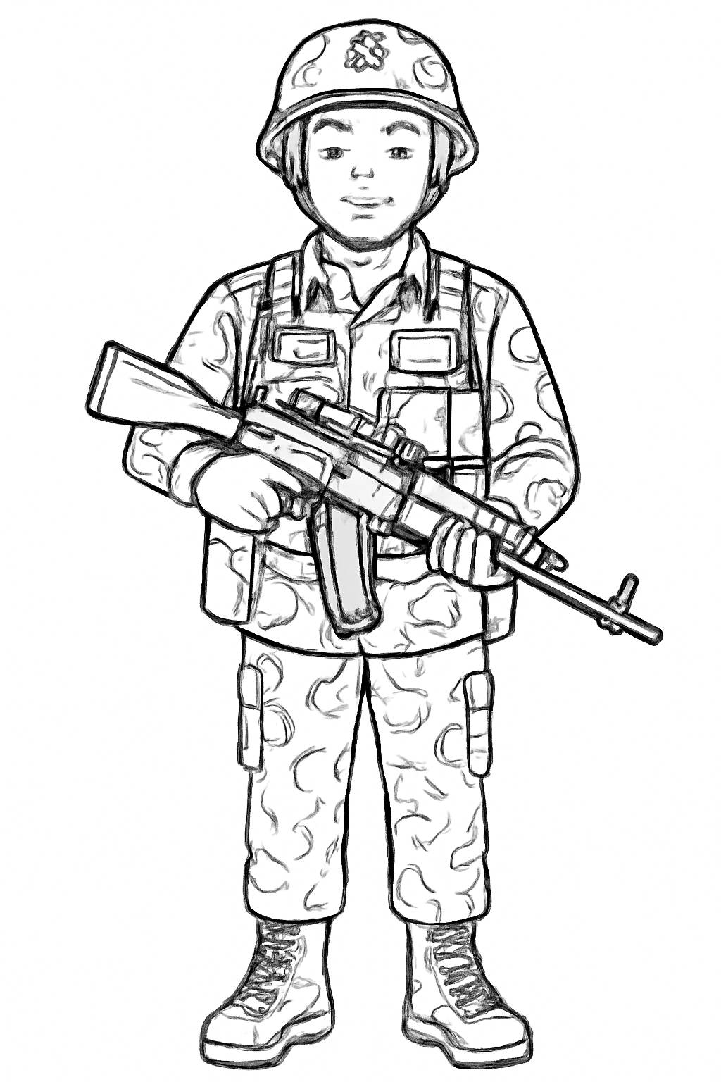 Chú bộ đội hiện đại