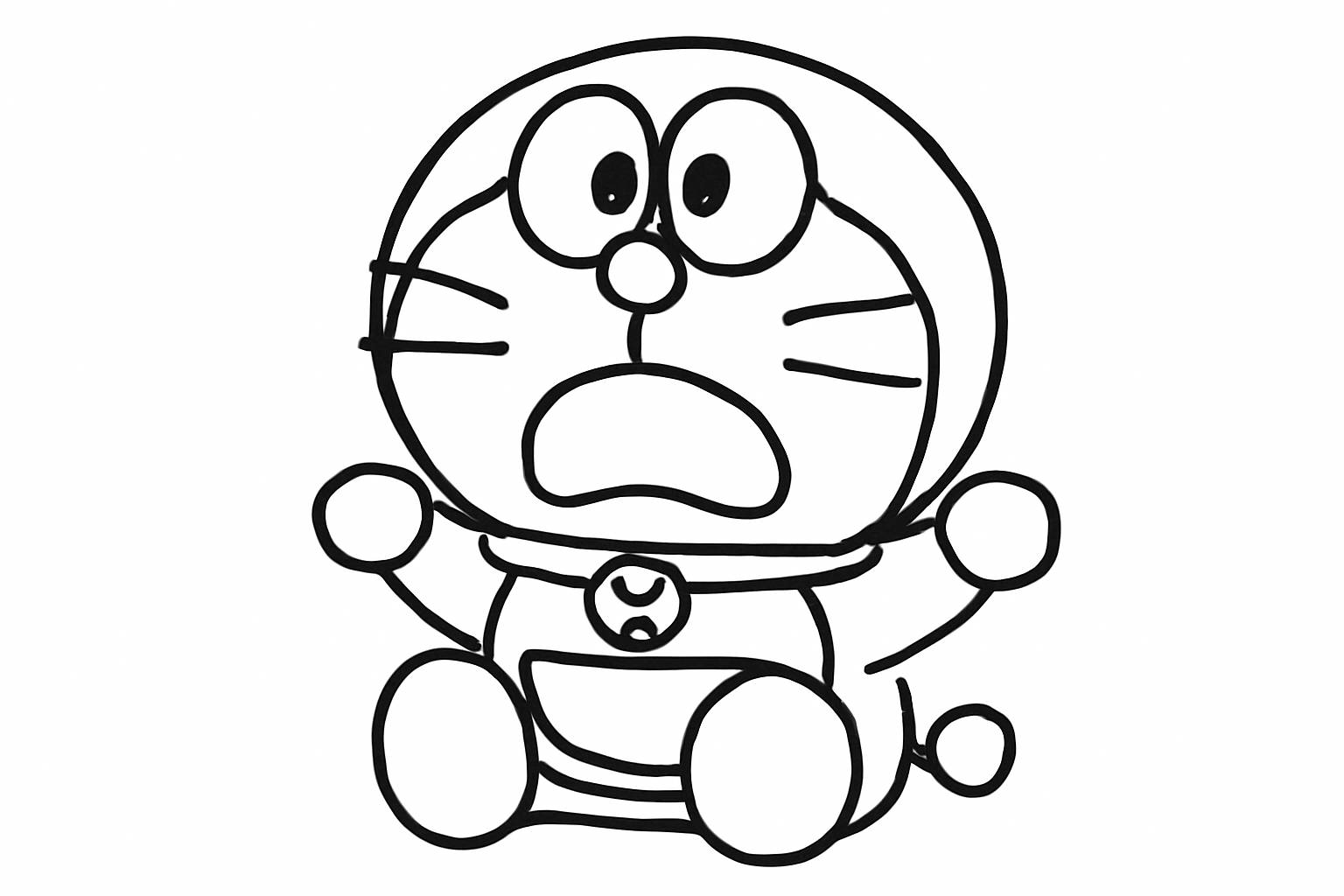 101+ Tranh tô màu Doremon nhiều phong cách kute dễ thương trẻ cực thích 2025
