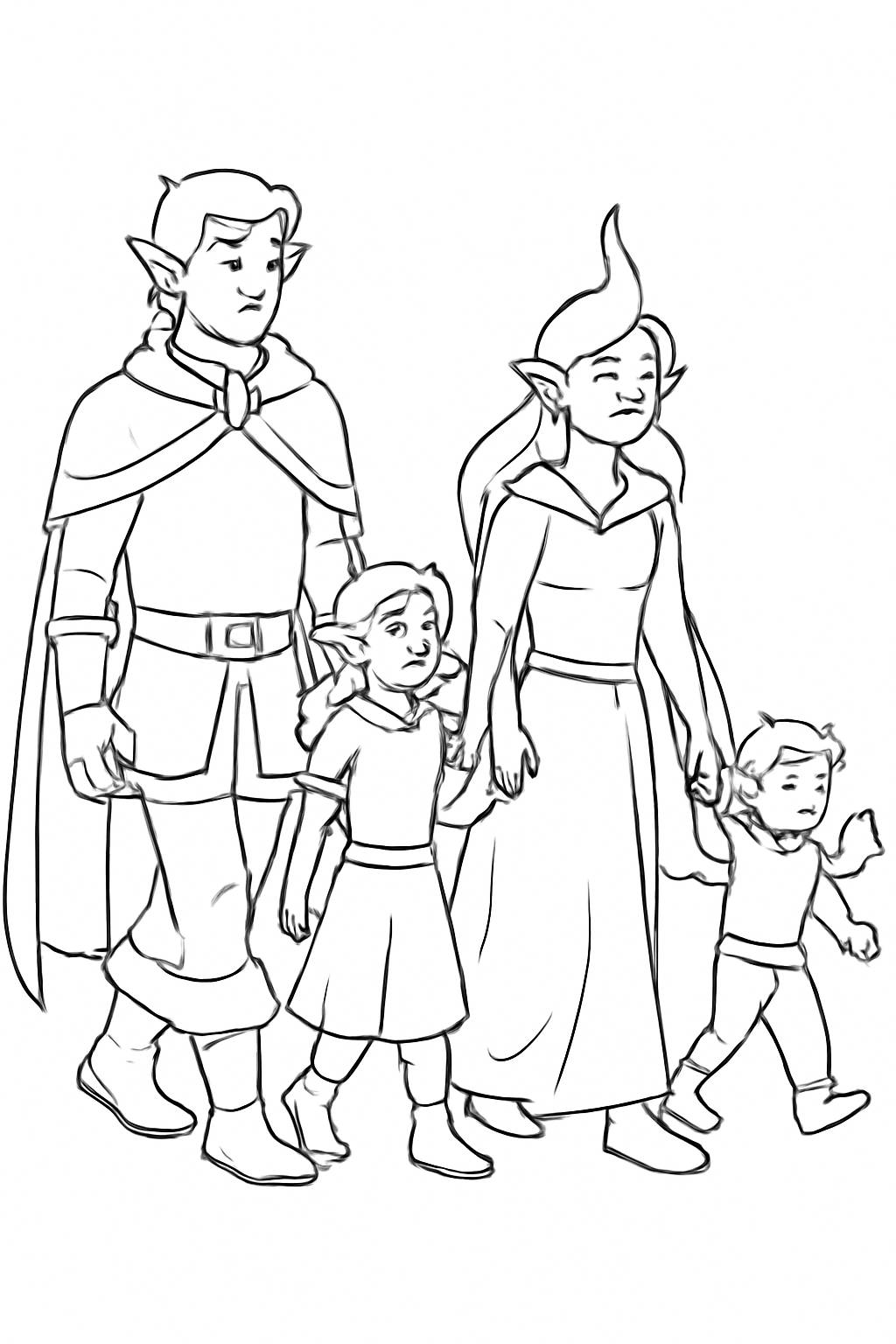 Gia đình 4 người fantasy