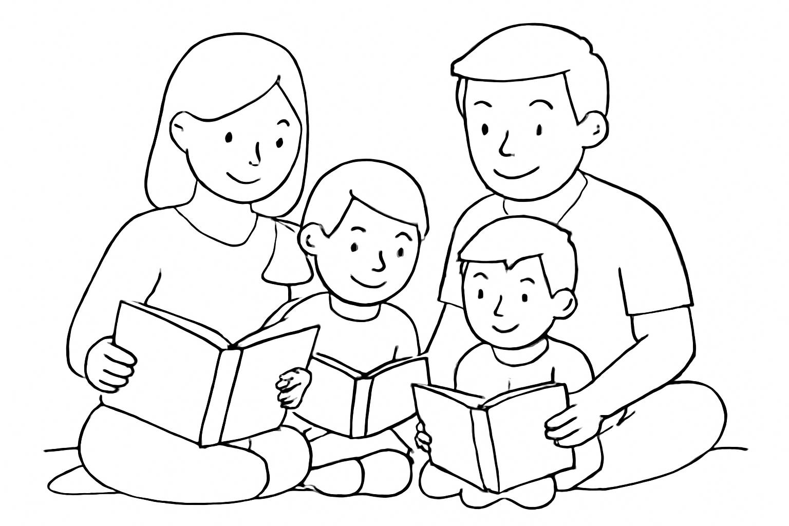 Gia đình đọc sách