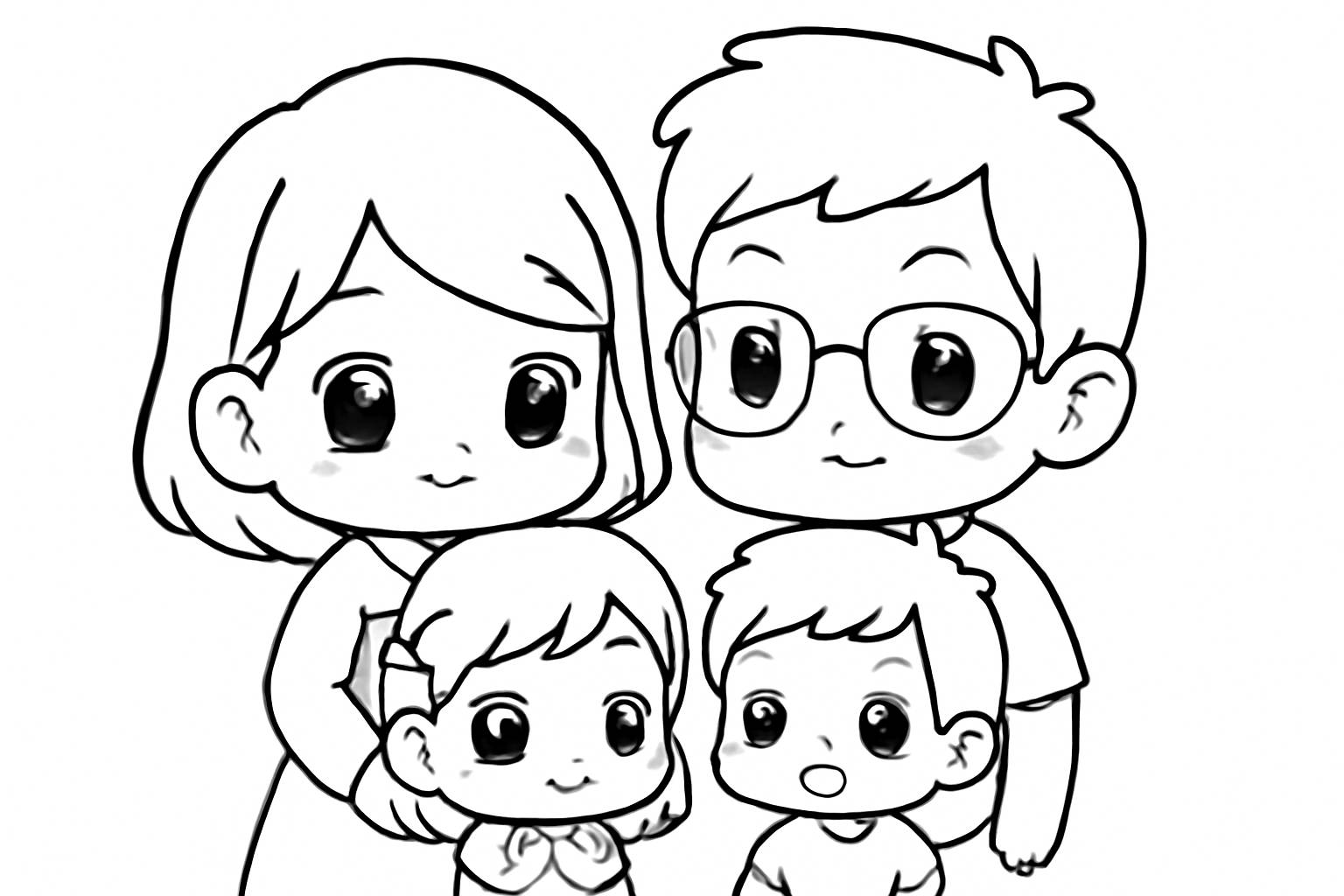 Gia đình phong cách chibi