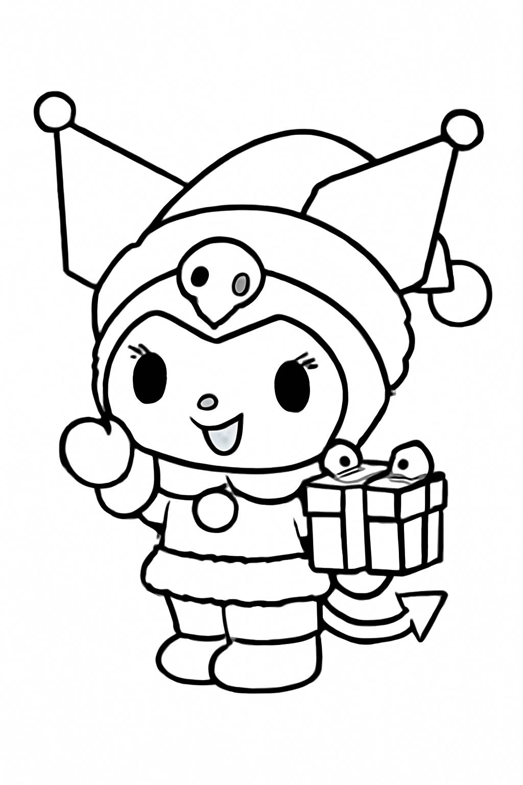 30+ Tranh Tô Màu Kuromi cực yêu Cho Bé Gái 2025