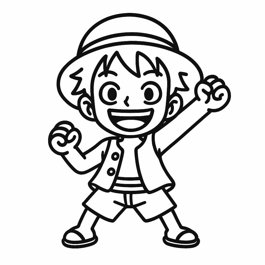 Luffy neon hiện đại