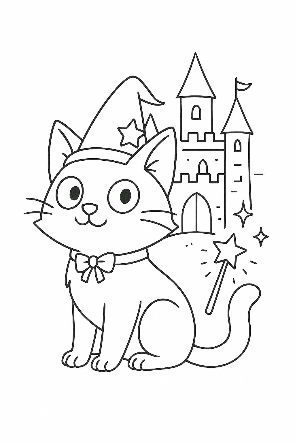 Bộ sưu tập 20+ Hình Tô Màu Con Mèo cực cute, đa phong cách 2025 - Có PDF