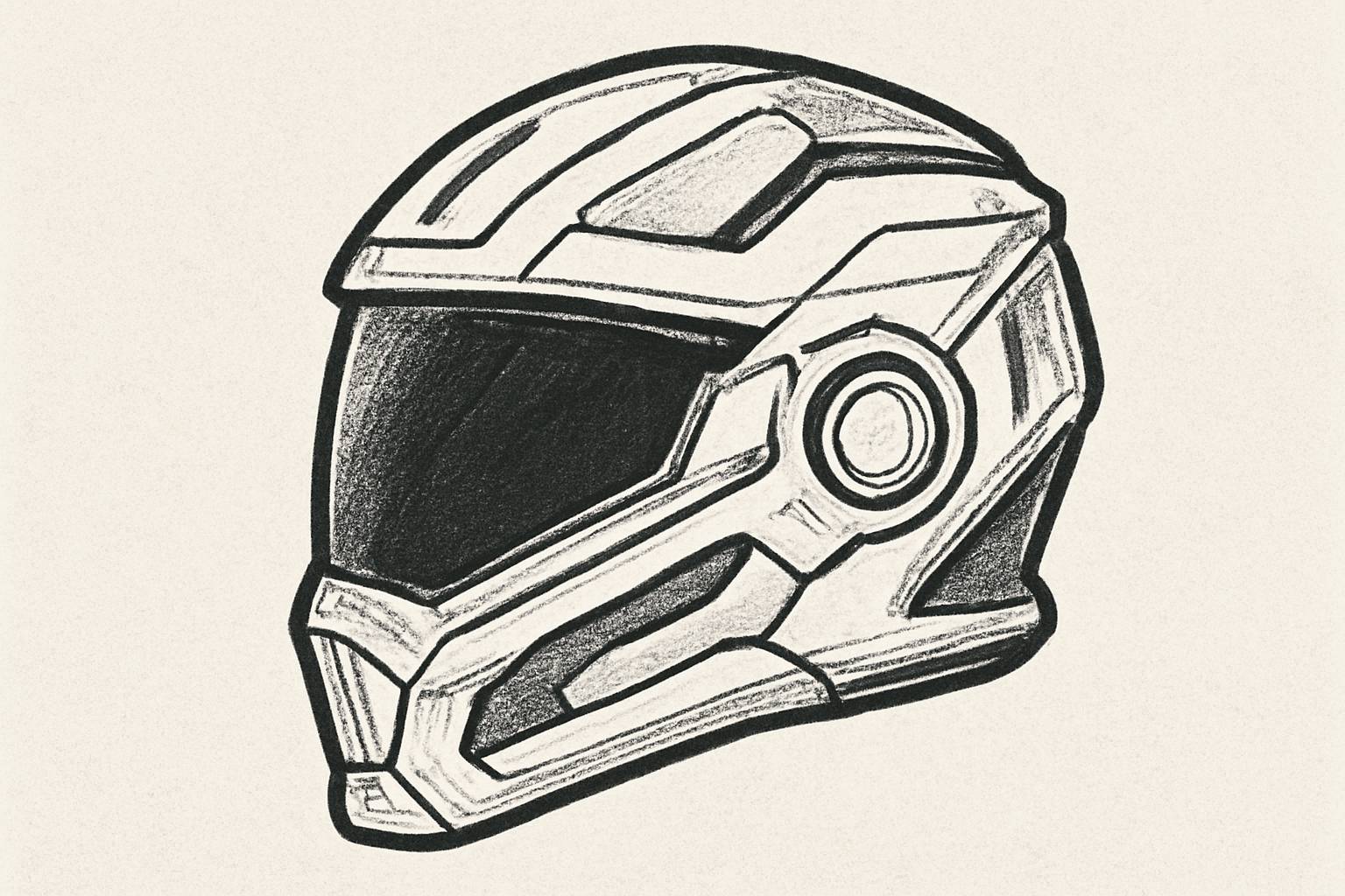 Mũ bảo hiểm phong cách sci-fi