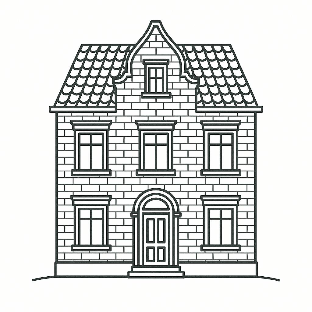 Ngôi nhà châu Âu cổ kính