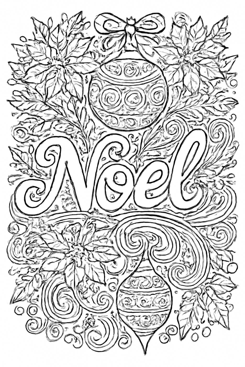 Tranh tô màu Noel cho bé - Tải PDF miễn phí