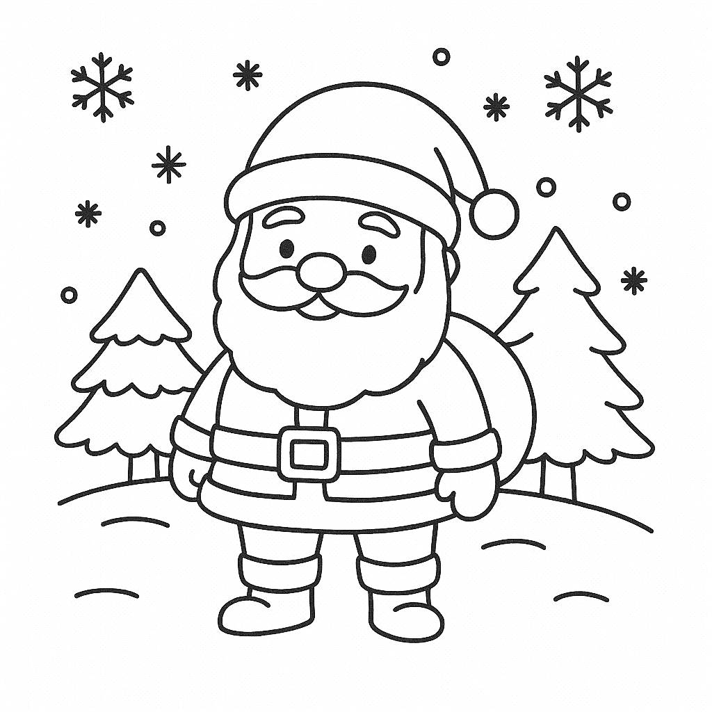 Ông già Noel trong mùa đông