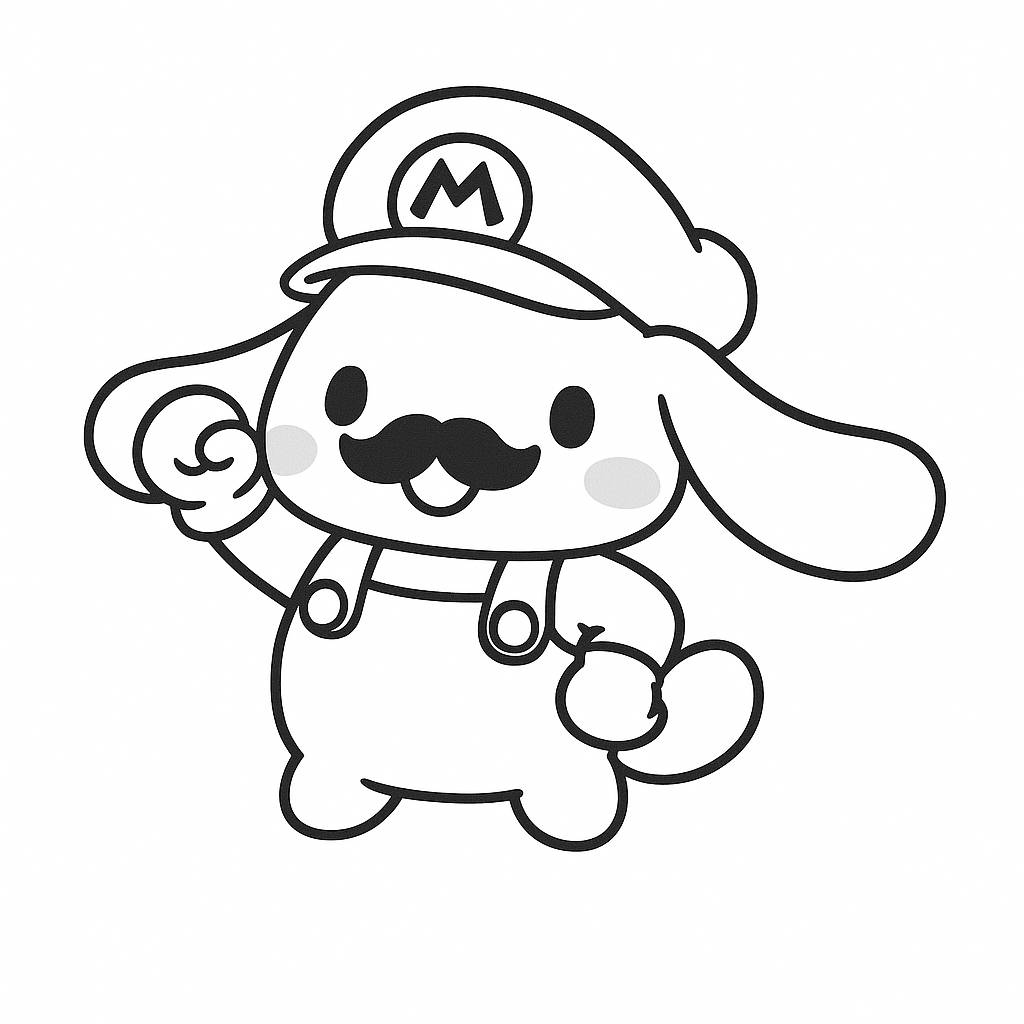 Tranh tô màu Cinnamoroll cute cho bé 2025 