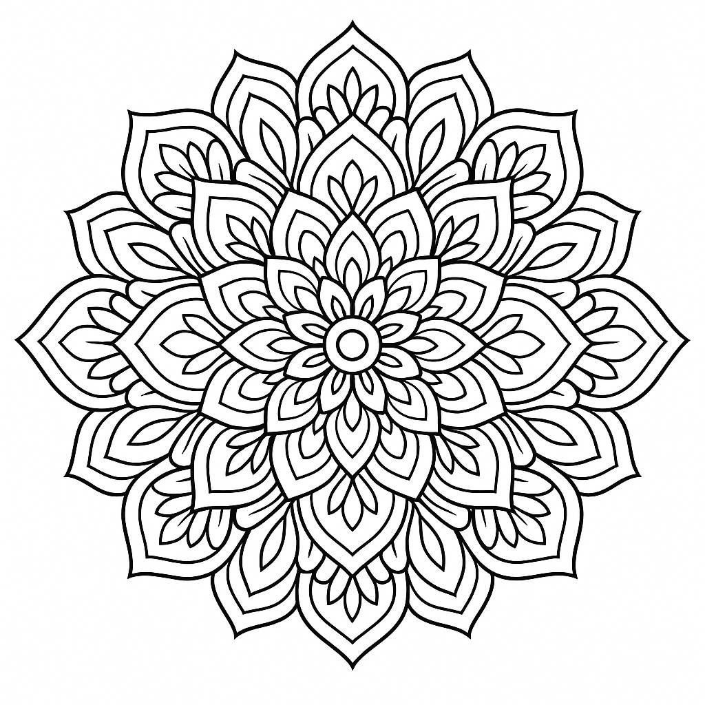 Tô màu online Mandala