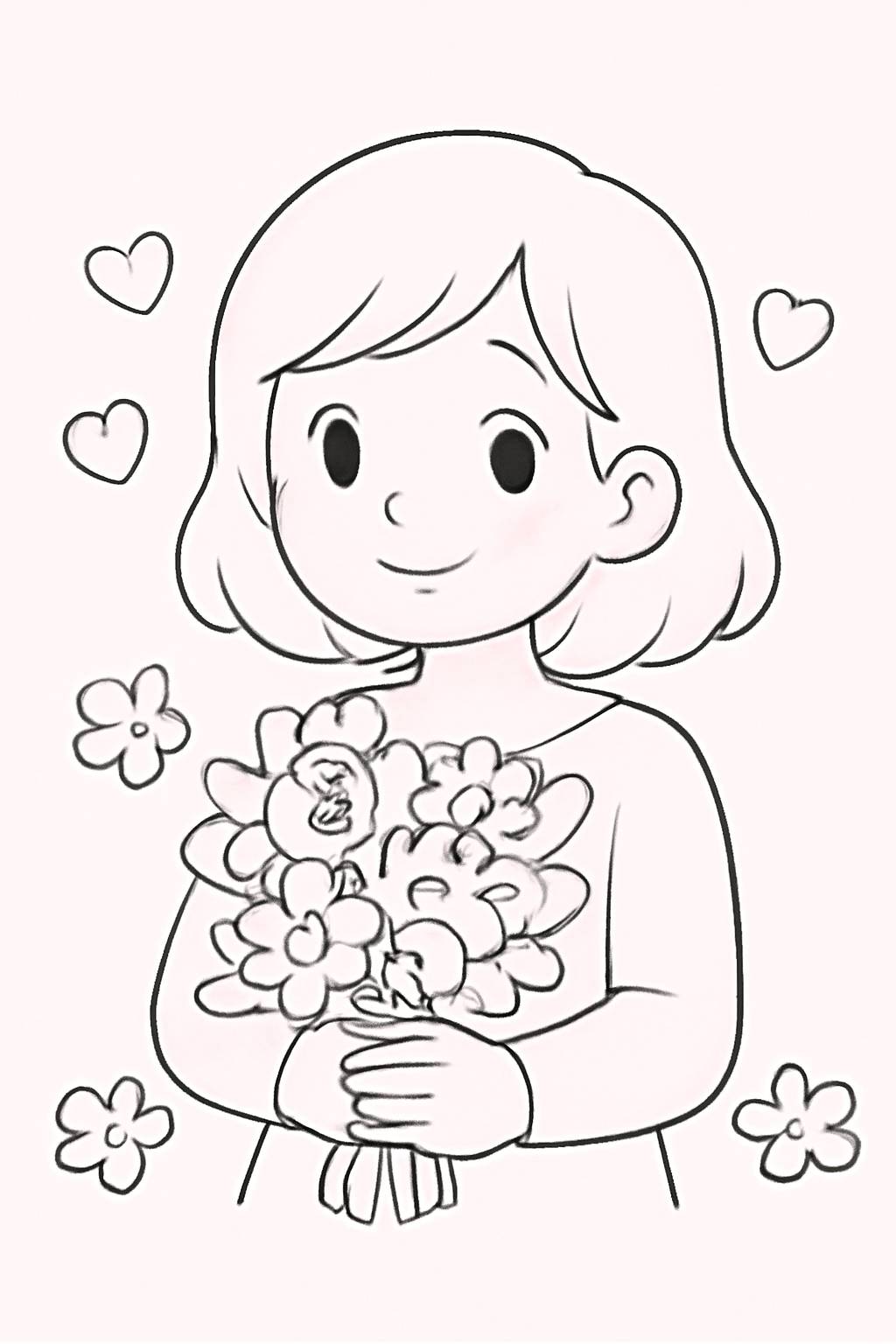 Tranh 20/10 pastel dịu dàng