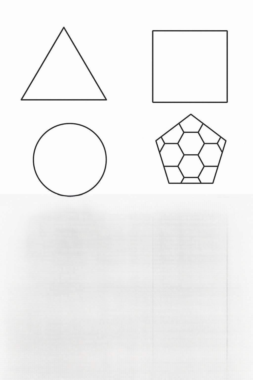 Tranh tô màu hình học và mô hình