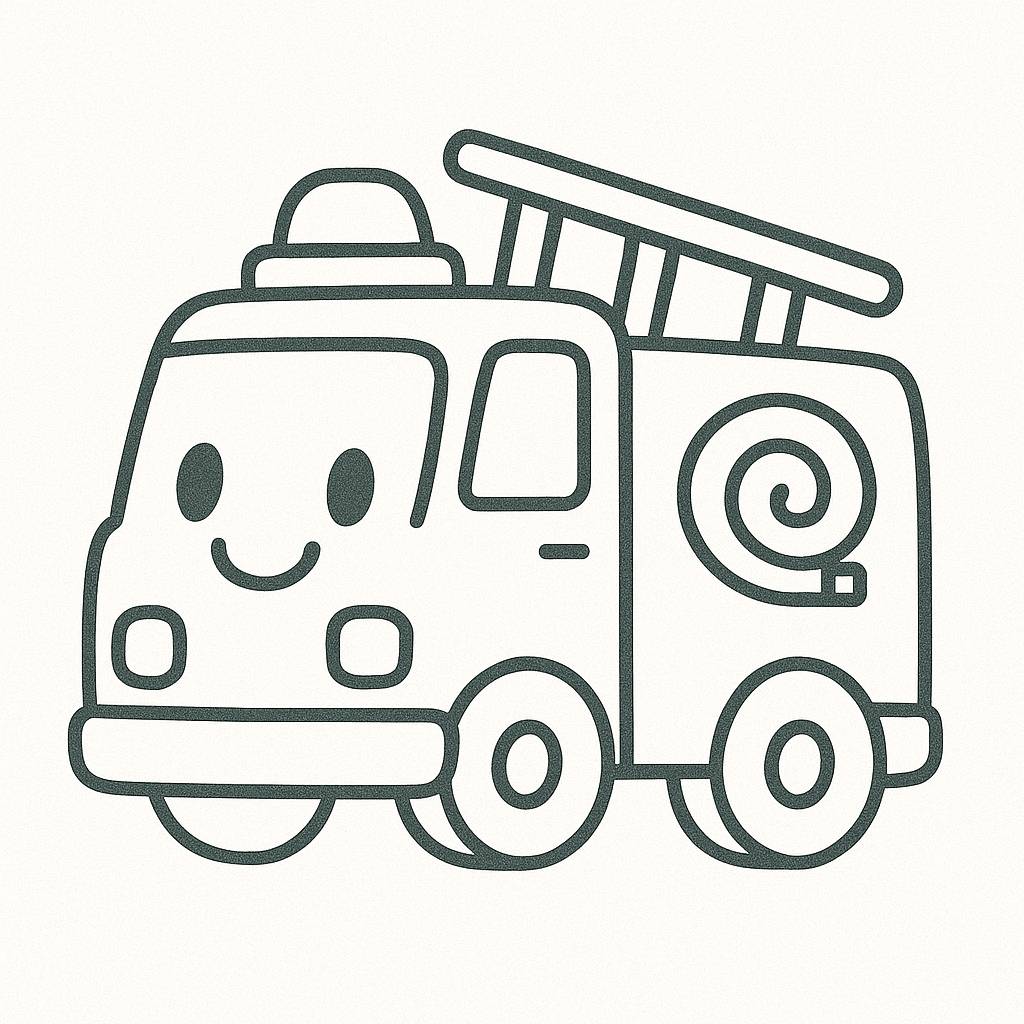 Xe cứu hỏa chibi