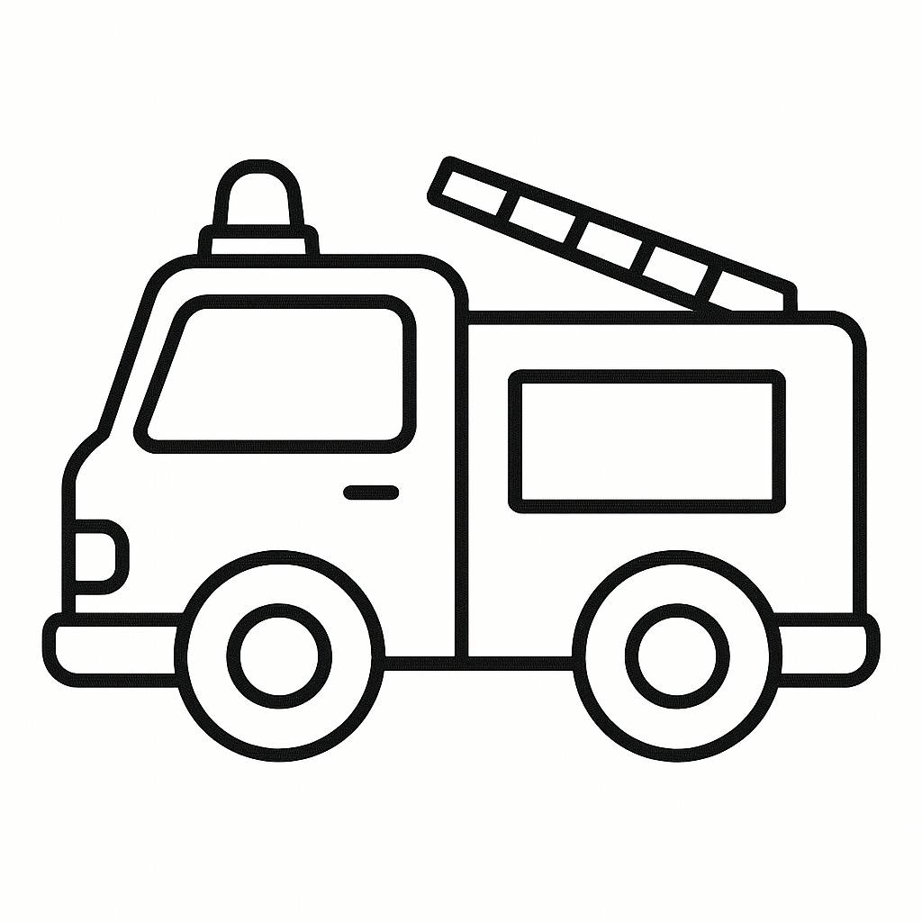 Xe cứu hỏa tối giản