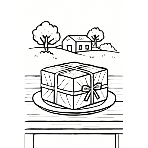 Tô màu bánh chưng cho bé - Tải PDF miễn phí