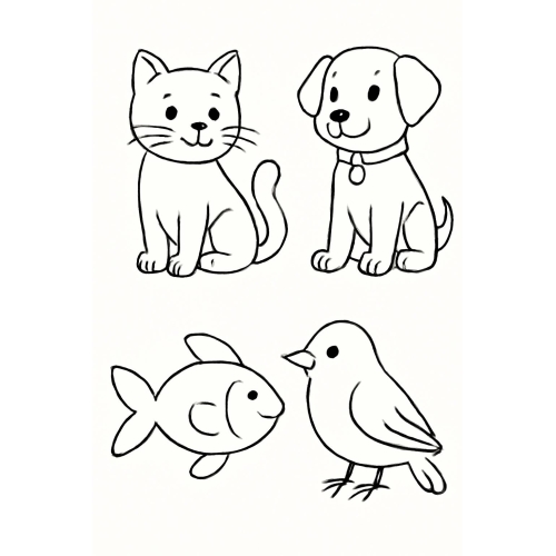 Bé tập tô màu – Hình tô màu đẹp cho bé